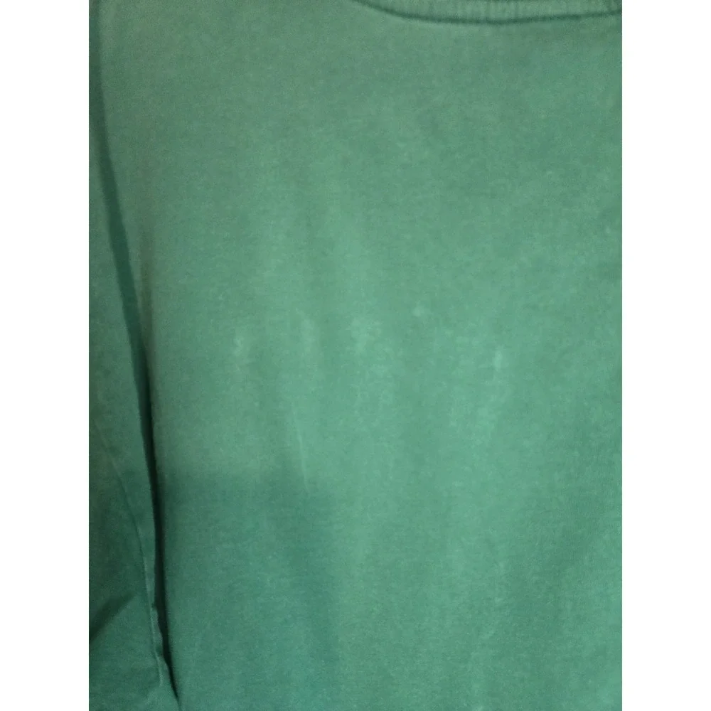 Vintage 90s Polo Ralph Lauren T-shirt Green Size Large Single Stitch Orange Pony